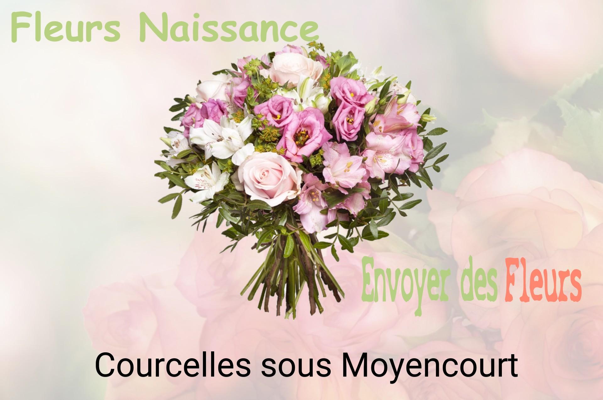 Bouquet de fleurs de naissance livré à Courcelles-sous-Moyencourt