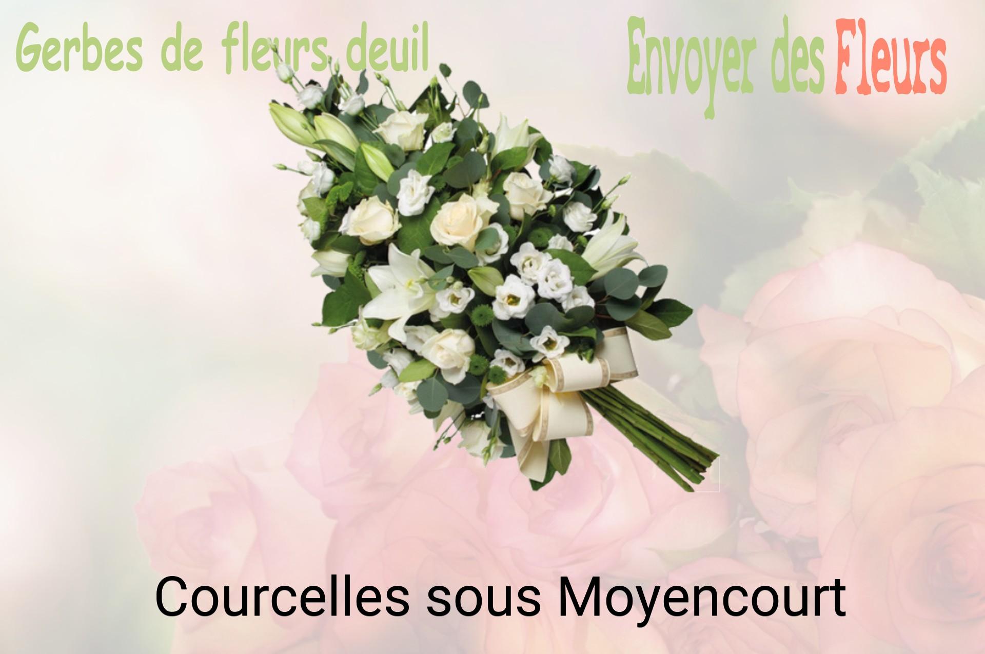 Gerbe de fleurs de deuil livrée à Courcelles-sous-Moyencourt